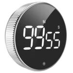 New QASIQ Self-Discipline Rotation Timer Magnetic LED Mute Timer Kitchen Countdown Beauty Campaign Reminder