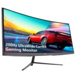 New Z-Edge UG30 30” Curved LED Gaming Monitor 21:9 2560×1080 Ultra Wide 200Hz Refresh Rate R1500 Curvature MPRT 1ms FPS-RTS