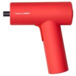 New HOTO T1 Cordless Electric Screwdriver Kit with 10 Sizes S2 Alloy Steel Bits, 2000mAh Battery, 5 N.m 3.6V Power Screwdriver, LED Light – Red