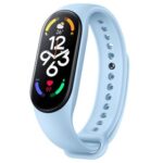 New XIAOMI Mi Band 7 Smart Bracelet Smart Wristband Watch AMOLED Screen Bracelet Fitness Tracker Heart Rate Monitor Blood Oxygen – Blue