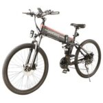 New Samebike LO26 Smart Folding Electric Moped Bike 500W Motor 10Ah Battery Max Speed 30km/h 26 Inch Tire – Black