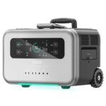New ZENDURE SuperBase Pro 2000 Portable Power Station 2096Wh Large Capacity 3000W Ampup Capability, 14 Outputs, 6.1 Inch Clear Display, Built-in 4G IoT, App Control, Charge to 80% in 1 Hour, with Industrial-Grade Wheels – US Plug