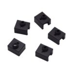 New Creativity Ender 3 S1 3D Original Heater Block Silicone Cover, Flame Retardant Hot End Extruder Covers, 5Pcs