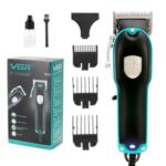 New VGR V-123 Wired Electric Hair Clipper with 4 Guide Combs, Haircut Machine Barber Trimmer – EU Plug
