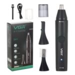 New VGR V-613 2-in-1 Electric Nose Hair Trimmer, Portable Rechargeable Hair Remover, Support Body Washing, 150min Runtime