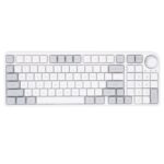 New DUKHARO VN96 96% 96 key RGB Mechanical keyboard Gasket Mount with knob control Gateron Yellow – White