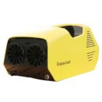 New EnjoyCool Link Portable Outdoor Air Conditioner, 700W 2380 BTU Cooling Fan, Low Noise, LED Control Panel – Yellow