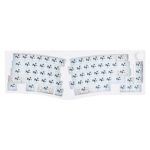 New FEKER Alice 80 68-key 65% Gasket Hot Swappable Split Wired/Wireless Mechanical Keyboard DIY Kit, South-Facing LED Light – White