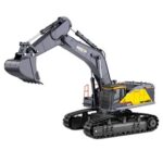 New HUINA 1592 Large RC Excavator Simulation Alloy Toy Multi-functional with Remote Control