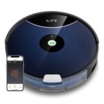 New ILIFE A80 Max Robot Vacuum Cleaner, Auto Carpet Boost, 2000Pa Suction 2400mAh Battery  Gyroscopic Navigation APP Control – Black