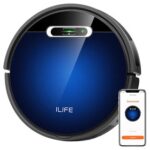 New ILIFE B5 Max Robot Vacuum Cleaner 2000Pa Suction 2 In 1 Vacuuming and Mopping 600ml Large Dust Box 1L Dust Bag Real-time Drawing APP Control – Blue