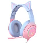 New Onikuma K9 CAT ELF Gaming Headset with Removable Cat Ears Noise Canceling Headphone Limited Edition