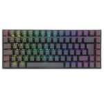 New Redragon K629-RGB 75% RGB Backlight Mechanical Gaming Keyboard 84 Keys Red Switch DE Layout- Black
