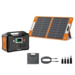 New Flashfish E200 200W 151Wh Portable Power Station + TSP 18V 60W Foldable Solar Panel Outdoor Power Supply Kit