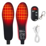 New Electric Heating Insoles, 3-Speed Temperature Control, 2100mAh Lithium Battery, Remote Control, Size 41-45