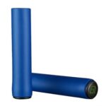 New ROCKBROS Bicycle Grip MTB Silicone HandleBar Grip Anti-skid Shock-absorbing Soft Bike Grip Ultralight – Blue