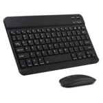 New Ultra-Slim Bluetooth Keyboard and Mouse Combo Rechargeable Portable Wireless Keyboard Mouse Set – Black