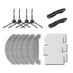 New Accessories Set (2 x Main Brush + 4 x Side Brush + 6 x Mop Cloth + 6 x Filter) for Proscenic U6 Robot Vacuum Cleaner