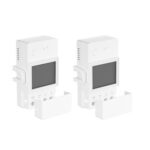 New 2PCS Sonoff POW Elite POWR320D 20A Smart Power Meter Switch, ESP32 Chip, LCD Screen, Overload Protection, App Control