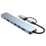 New 7-in-1 USB Hub Multi Ports Distributor USB 3.0 for Macbook Pro PC Hub