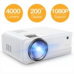 New Apeman 6000 Lumen 1080P Supported Mini Projector, 200” Display 50000 Hrs LED Life, Dual Speakers Portable Projector
