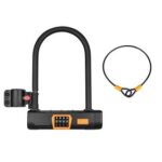 New Bicycle U Lock with 1.2m Cable Anti-theft Heavy Duty Bike Password Lock Alloy for E-bikes, Motorcycles, Scooters