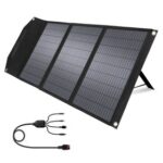 New ROCKPALS RP081 60W Portable Foldable Solar Panel with Kickstand, 23% High Efficiency, IP65 Waterproof, Support Parallel