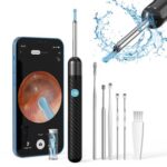 New SUNUO X6 Smart Visual Ear Cleaner Earwax Removal, 500w Pixel Camera, Silicone Ear Tip, 6-Axis Gyroscope, IP67 Waterproof, WiFi Connection – Black