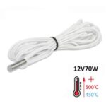 New TWO TREES Heating Cable 12V 70W Heating Pipe Temperature Sens T-D500 for 3D Printer Volcano E3D V6
