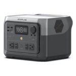 New EF EcoFlow RIVER 2 MAX Portable Power Station, 500W Output, 512Wh LiFePO4 Battery Solar Generator, 1 Hour Fast Charging, 11 Output Ports, App Control, Up To 1000W Output Solar Generator for Outdoor Camping/RVs/Home Emergency Use