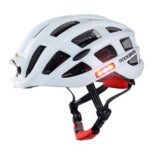 New ROCKBROS ZN1001 Light Cycling Helmet Bike Ultralight Helmet Integrally-molded Mountain Road Helmet Unisex 57-62cm – White