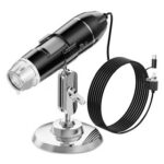 New ANESOK 321 3 In 1 Microscope, 300000 Pixels, 1000X Magnification, 480P Resolution, 8 LED Lights, with Universal Bracket