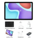 New Alldocube iPlay 50 4G LTE Tablet UNISOC T618 Octa-core CPU, 10.4” 2K UHD Display, Android 12 6+64GB, Dual Cameras with Keyboard Leather Case