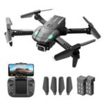 New S128 Mini Drone 4K HD Camera FPV Three-sided Obstacle Avoidance Foldable Quadcopter Toy – 2 Batteries 2 Cameras