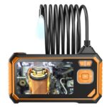 New ANESOK 113B Endoscope, 4.3 inch IPS Screen, Single Lens, 1080P Resolution, 6 Adjustable LED Lights, 3 Hours Working Time, IP67 Waterproof, 1m Cable – Orange