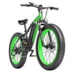 New GOGOBEST GF600 Electric Bike 48V 13Ah Battery 1000W Motor 26×4.0 inch Fat Tire Max Speed 40Km/h 110KM Power-assisted mileage Range LCD Display IP54 Waterproof  Aluminum Alloy Frame Shimano 7-speed Shift – Black Green